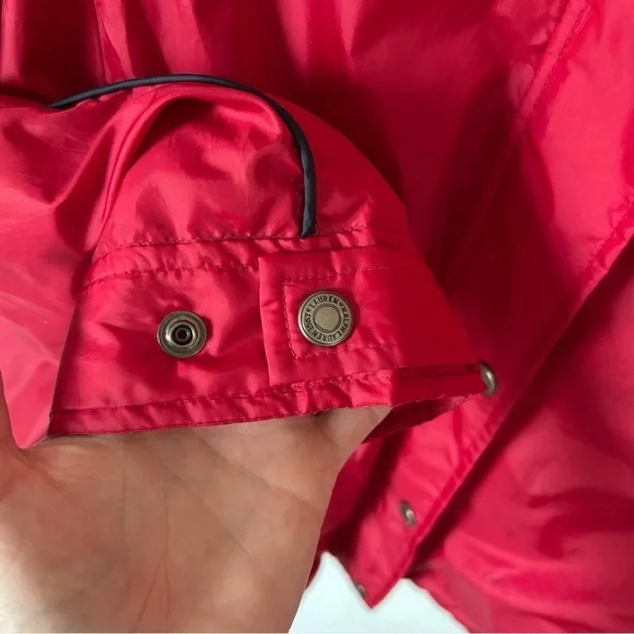 Ralph Lauren Vintage Women’s 90s Retro Red Windbreaker Zip Up Jacket - Picture 8 of 13